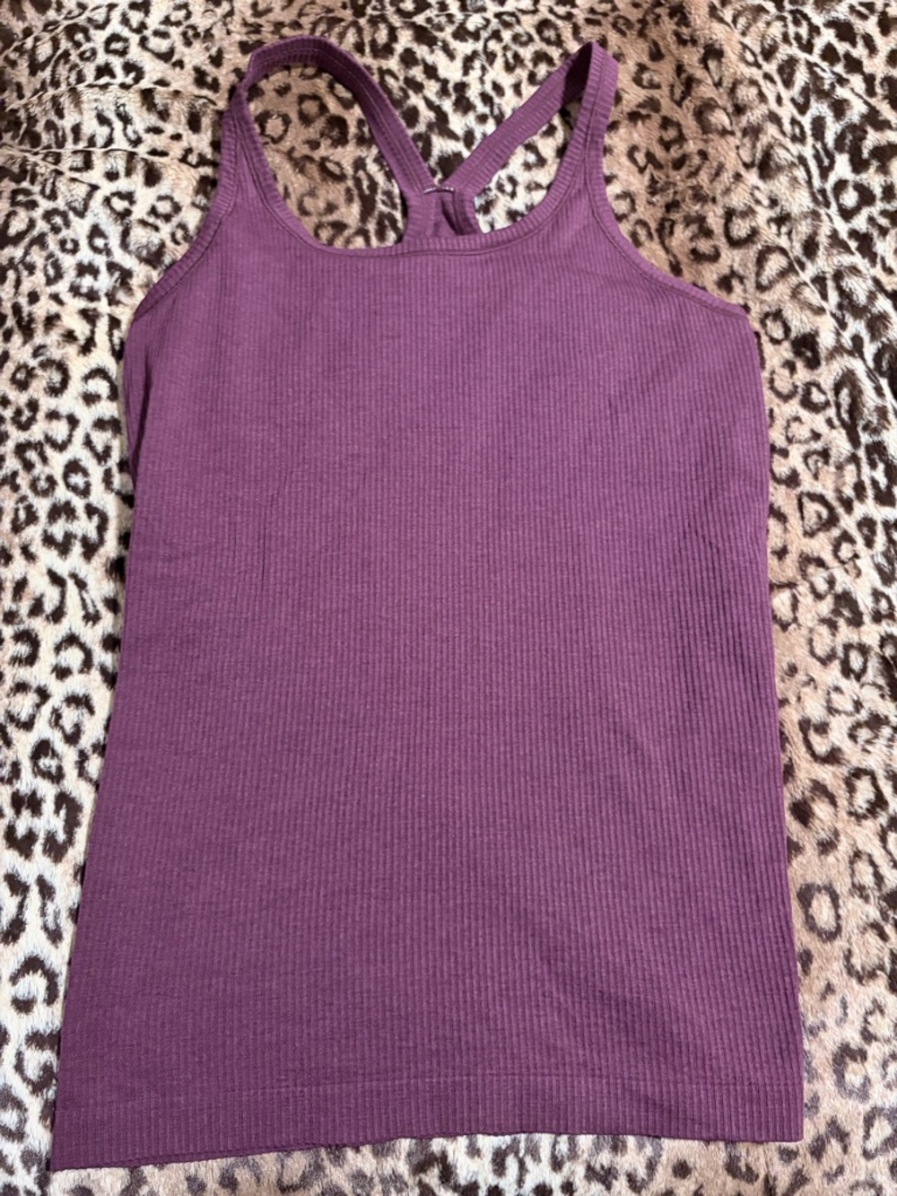 Lululemon Plum Ribbed Racerback Tank Top